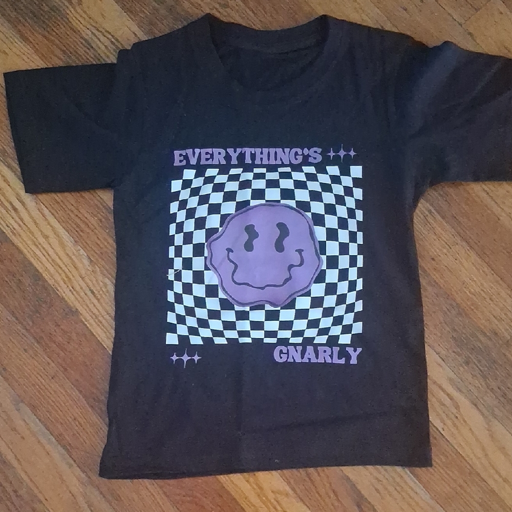Black and Purple Kids Gnarly T Shirt